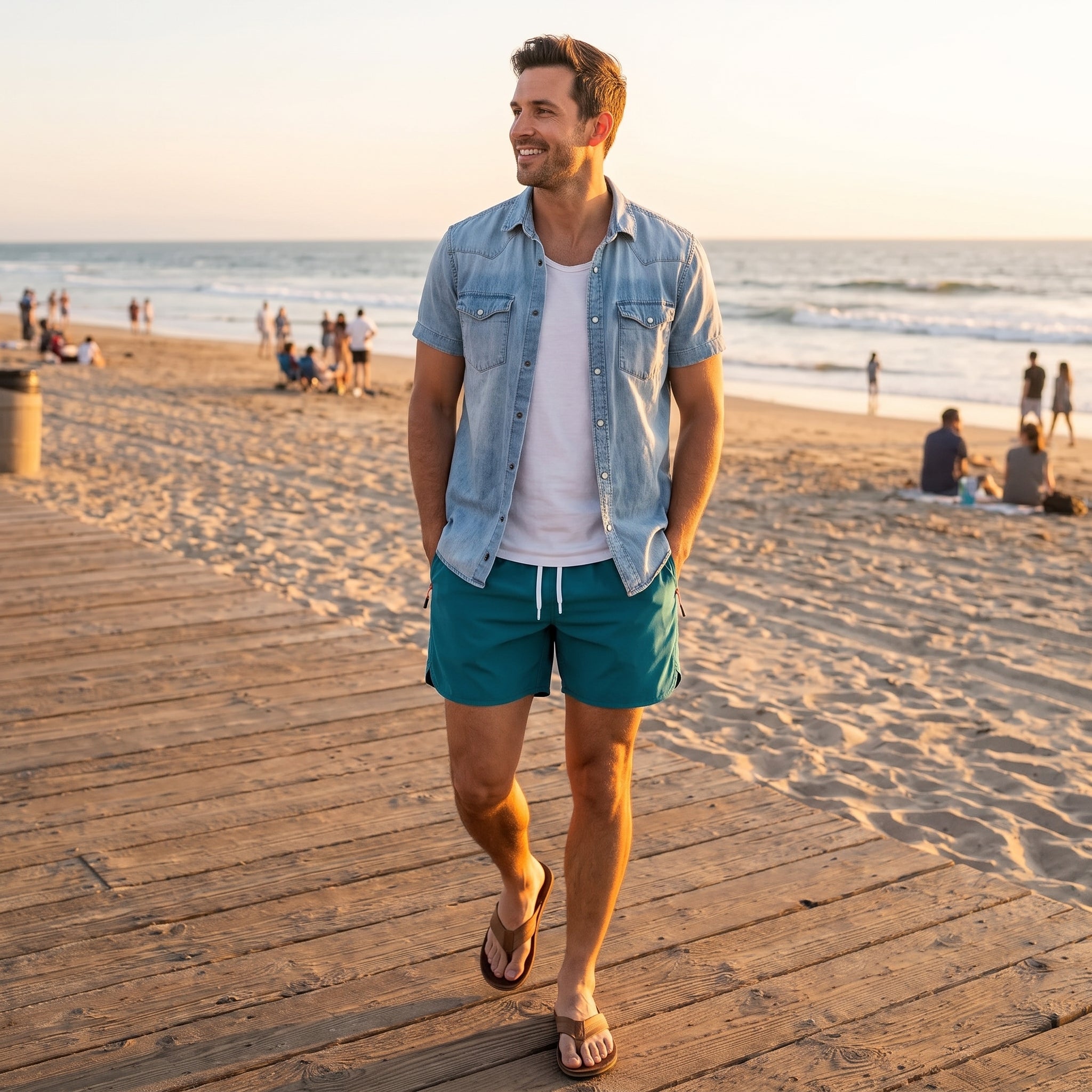 Quick-Dry Swim Trunks for Men – Lightweight Beach & Gym Shorts