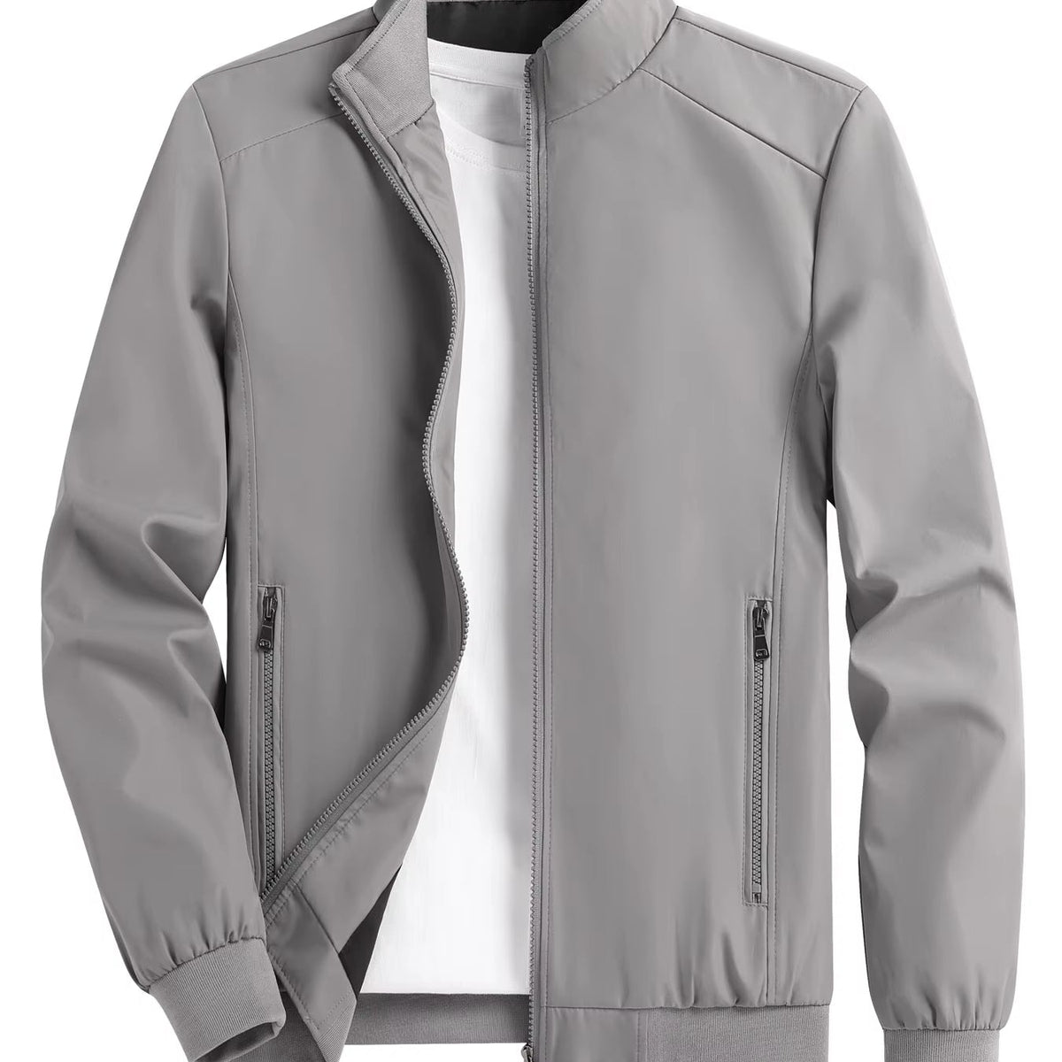 The Sterling Grey Zip Jacket